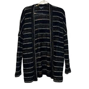 Modcloth Black Multicolor Metallic Sweater S